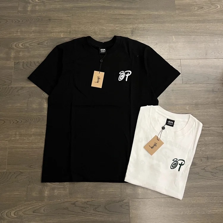 Original production 26SS STUSSY x Patta joint letter logo print couple round neck short-sleeved T-shirt TEE originated from the surfing mecca of Southern California in the United States and