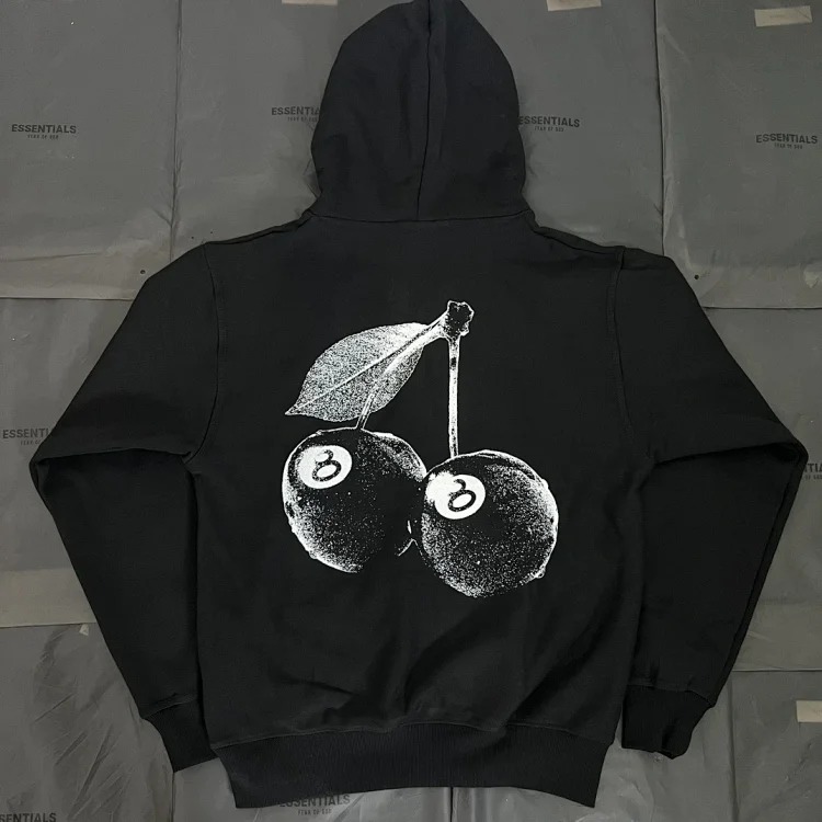 Stussy SS24 cherry print hooded sweatshirt is new this year. See the details for yourself. Gray S-XL. Black S-XL. Loose fit.