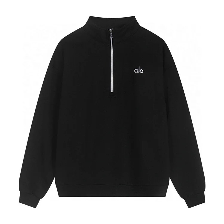 Heavyweight round neck hooded sweatshirt suit loose warm shirt zipper casual jacket for men and women image 13