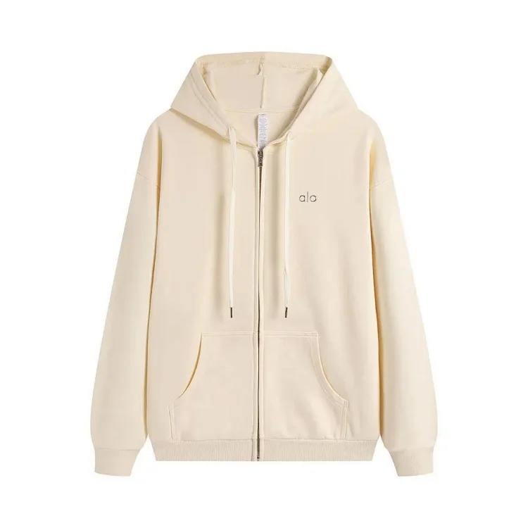 Heavyweight round neck hooded sweatshirt suit loose warm shirt zipper casual jacket for men and women image 22