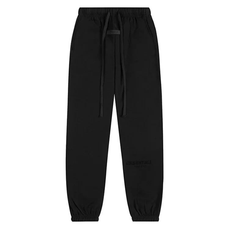 New FEAR OF GOD ESSENTIALS flocked letter men and women casual loose plus velvet hooded sweatshirt trendy