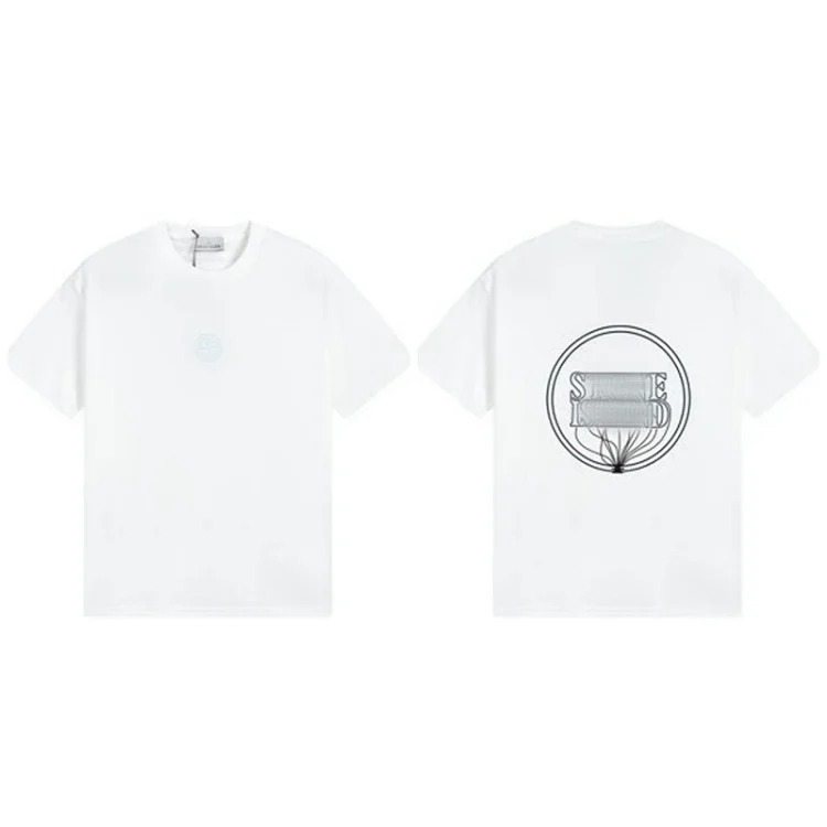 Shitongdao casual short-sleeved T-shirt printed loose round neck