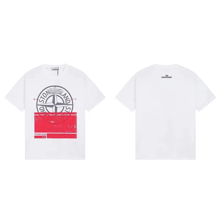 Shitongdao casual short-sleeved T-shirt printed loose round neck