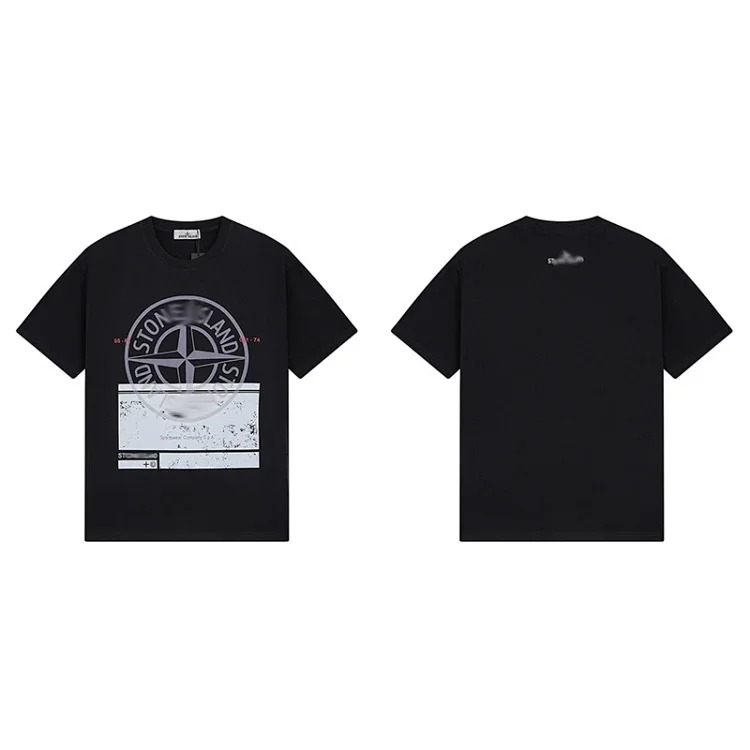 Shitongdao casual short-sleeved T-shirt printed loose round neck