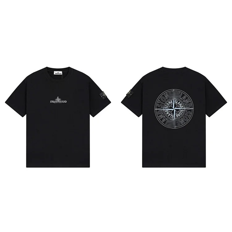 Shitongdao casual short-sleeved T-shirt printed loose round neck