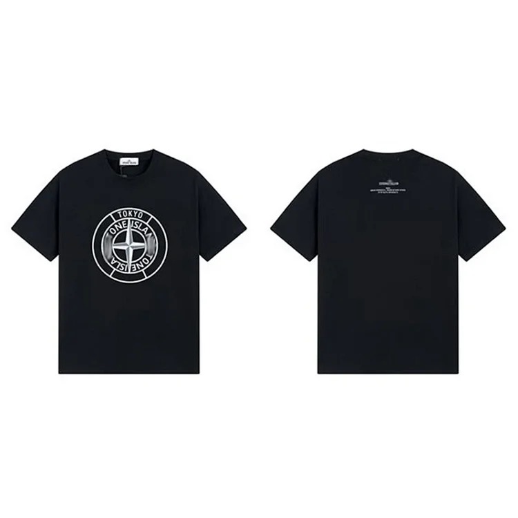 Shitongdao casual short-sleeved T-shirt printed loose round neck