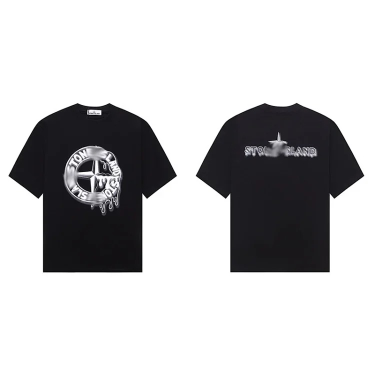 Shitongdao casual short-sleeved T-shirt printed loose round neck