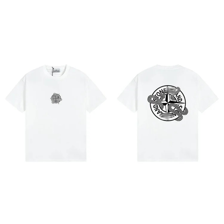 Shitongdao casual short-sleeved T-shirt printed loose round neck