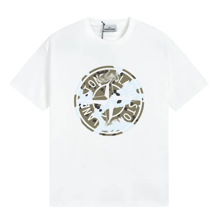 Shitongdao casual short-sleeved T-shirt printed loose round neck