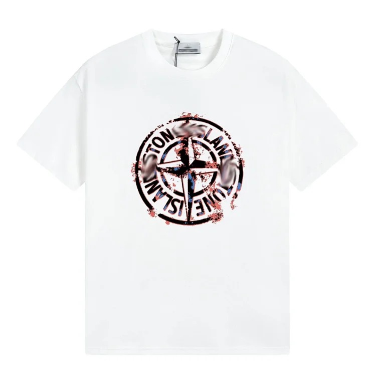 Shitongdao casual short-sleeved T-shirt printed loose round neck