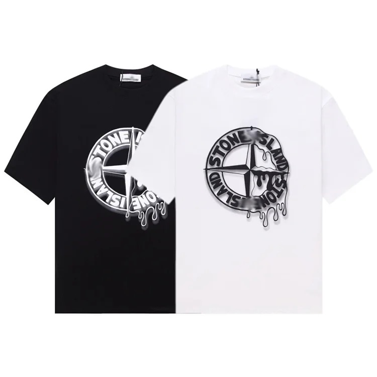 Shitongdao casual short-sleeved T-shirt printed loose round neck