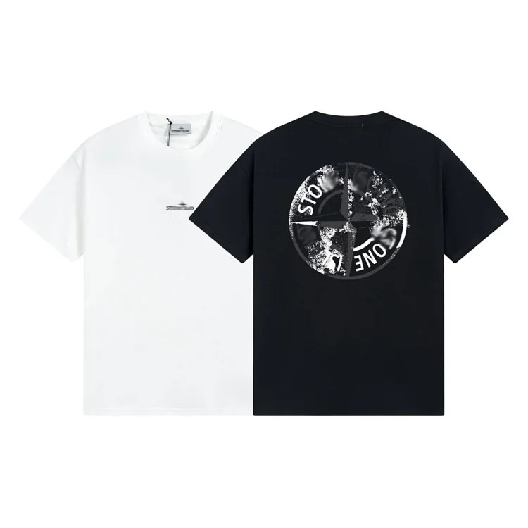 Shitongdao casual short-sleeved T-shirt printed loose round neck