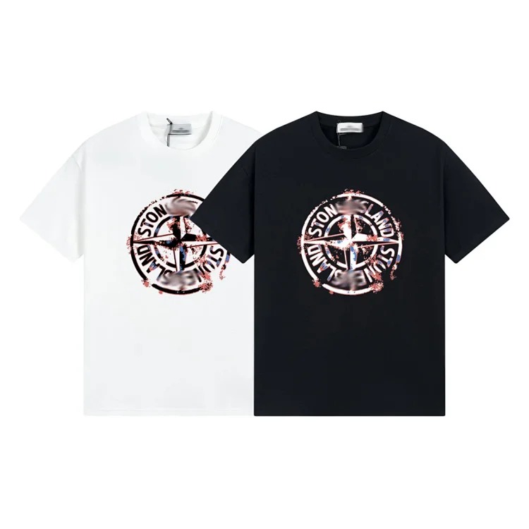 Shitongdao casual short-sleeved T-shirt printed loose round neck