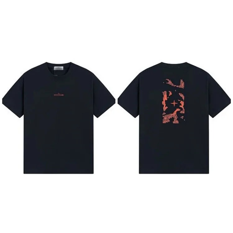 Shitongdao casual short-sleeved T-shirt printed loose round neck