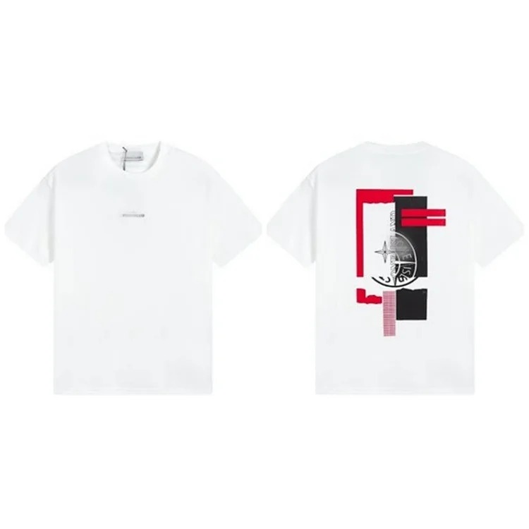 Shitongdao casual short-sleeved T-shirt printed loose round neck
