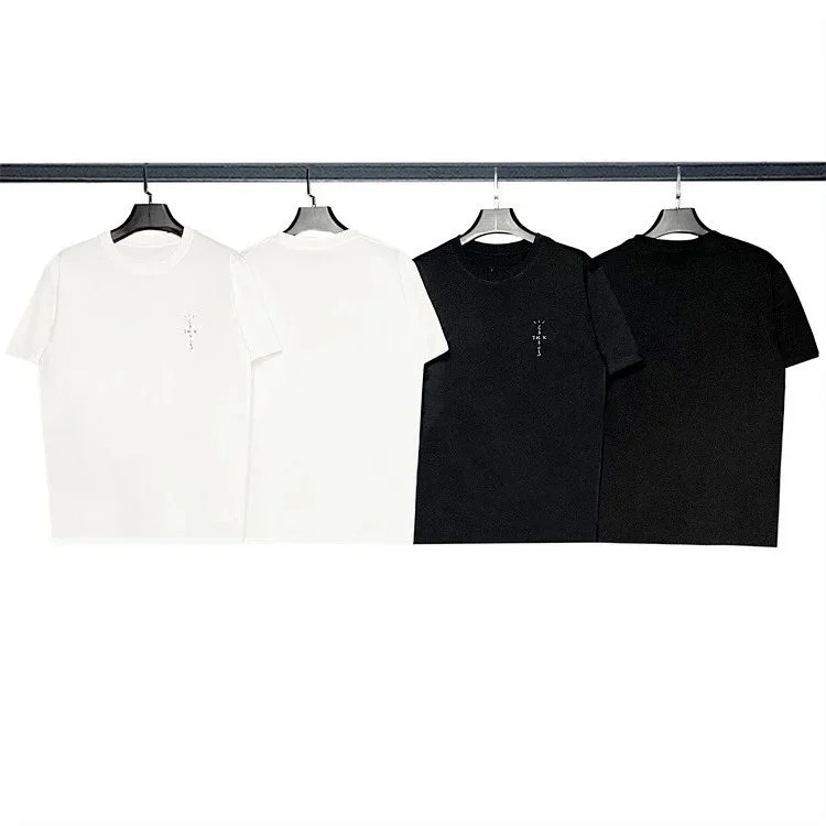 Fear of God Travis Scott solid color American pure cotton loose high street casual short-sleeved FOG trendy men's and women's T-shirt