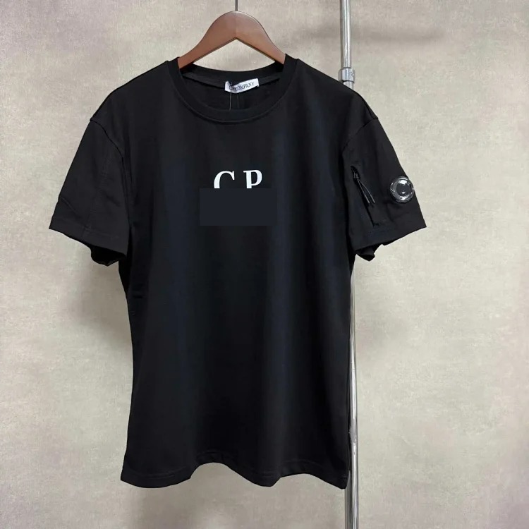 C.P. Company sleeves zipper button decoration loose workwear sports short-sleeved shorts suit