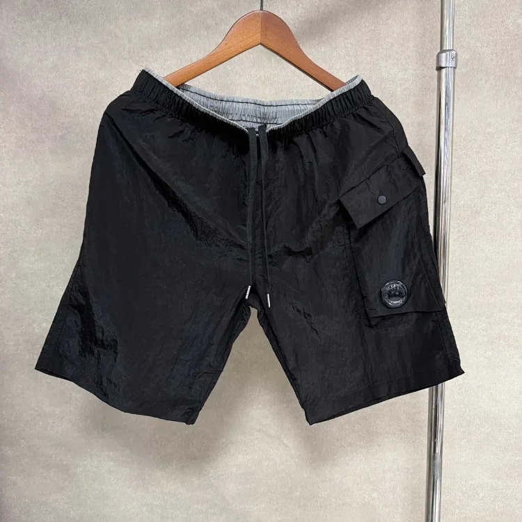 C.P. Company sleeves zipper button decoration loose workwear sports short-sleeved shorts suit
