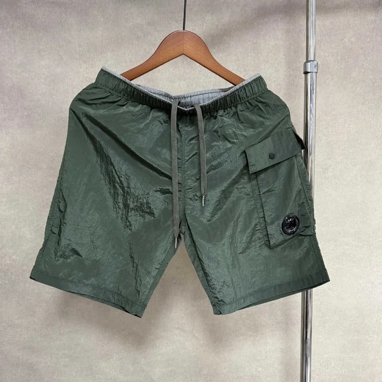 C.P. Company sleeves zipper button decoration loose workwear sports short-sleeved shorts suit