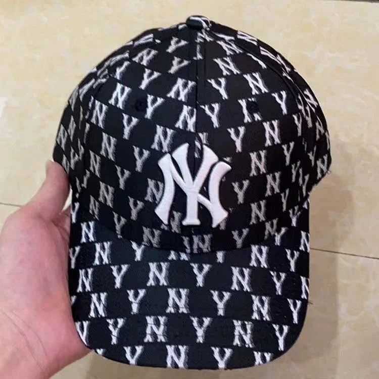 Baseball hat Korean Yankees NY men's and women's adjustable couple LA hard top all-match sunvisor peaked cap