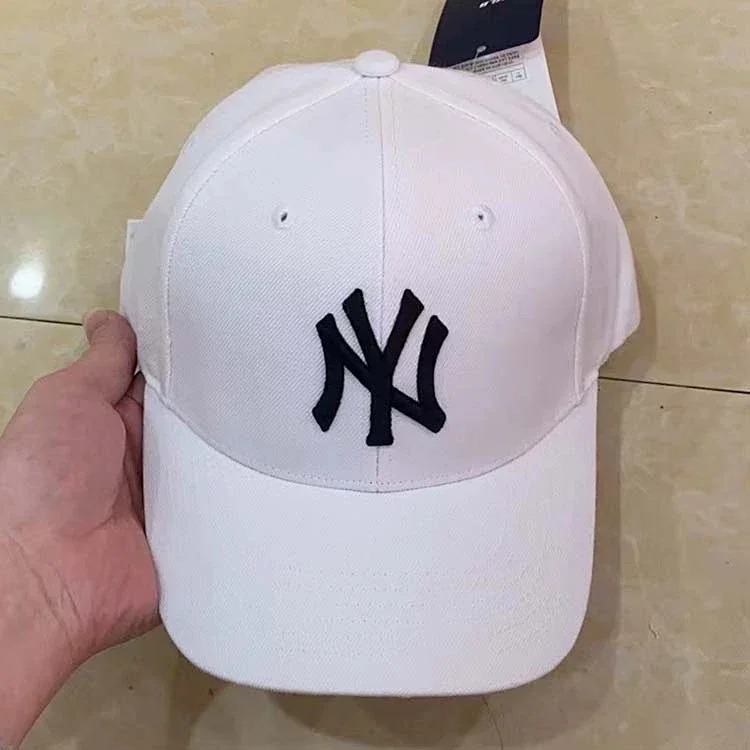 Baseball hat Korean Yankees NY men's and women's adjustable couple LA hard top all-match sunvisor peaked cap