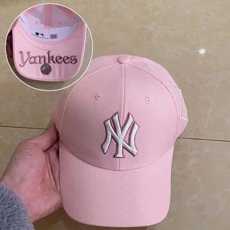 Baseball hat Korean Yankees NY men's and women's adjustable couple LA hard top all-match sunvisor peaked cap