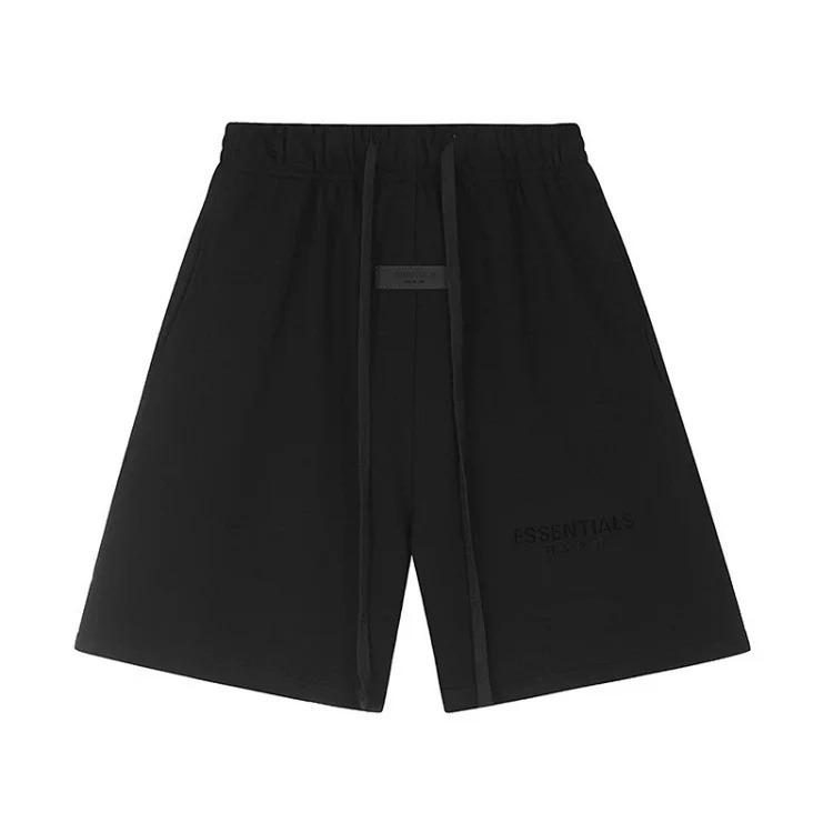 Front and back letter flocking summer trendy casual men's and women's short-sleeved shorts suit