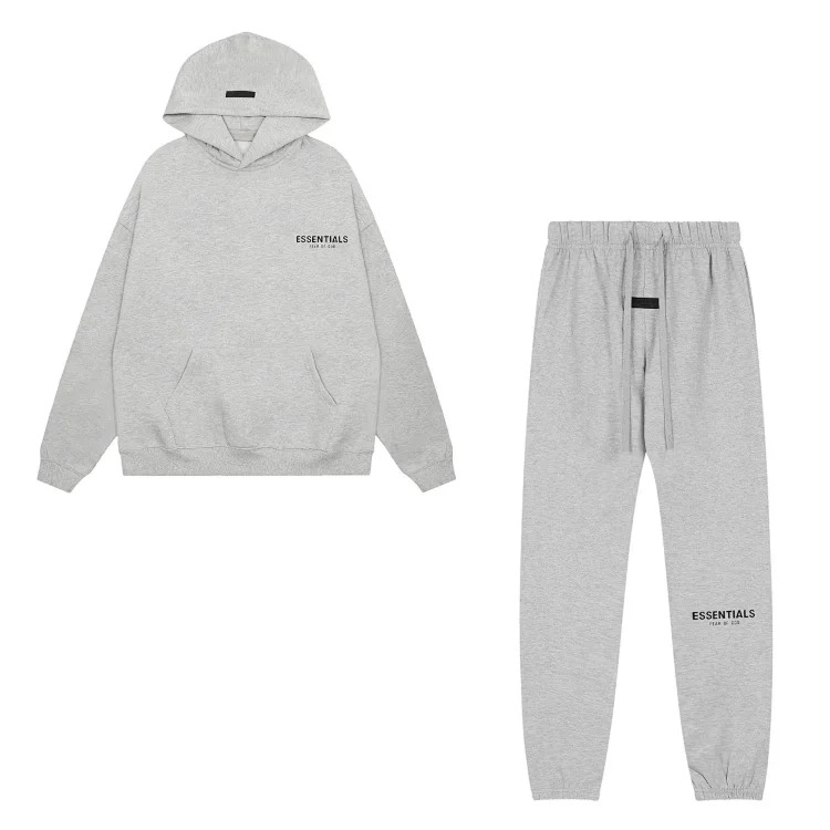 Hooded sweatshirt with black letter flocking