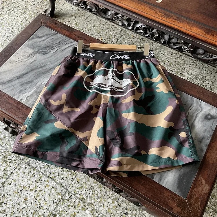 Printed style street loose casual trendy brand hip-hop five-point shorts