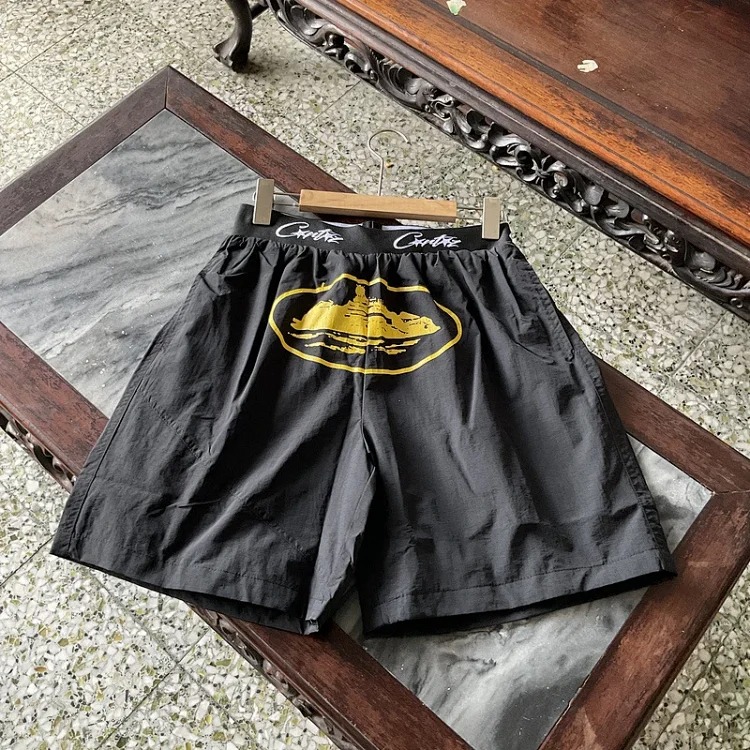 Printed style street loose casual trendy brand hip-hop five-point shorts