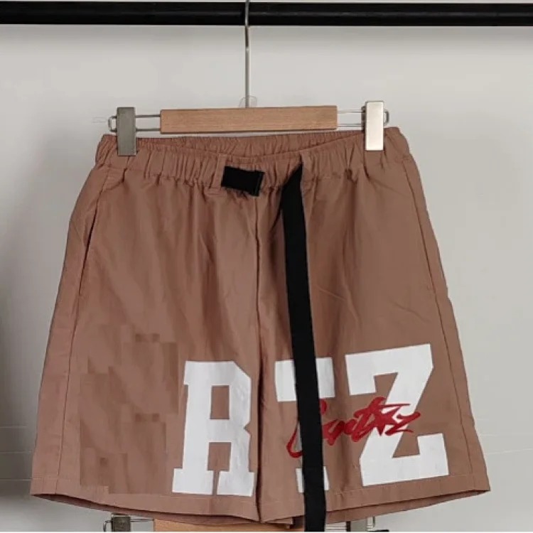 Printed style street loose casual trendy brand hip-hop five-point shorts