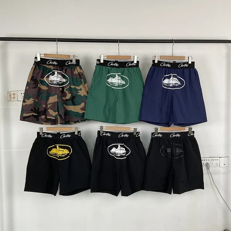 Printed style street loose casual trendy brand hip-hop five-point shorts