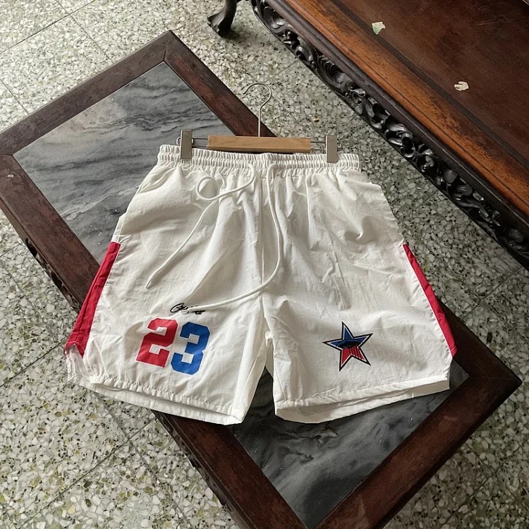 Printed style street loose casual trendy brand hip-hop five-point shorts