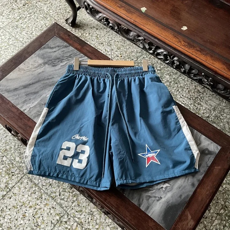 Printed style street loose casual trendy brand hip-hop five-point shorts