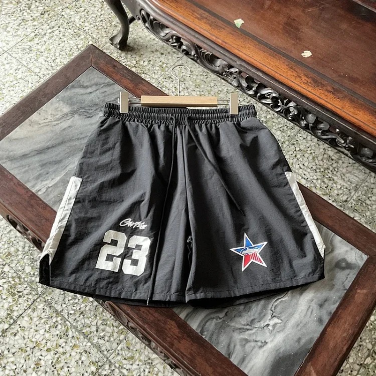 Printed style street loose casual trendy brand hip-hop five-point shorts