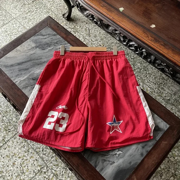Printed style street loose casual trendy brand hip-hop five-point shorts