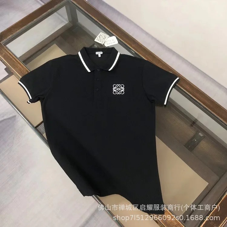 Embroidered pure cotton casual fashion Polo lapel short-sleeved T-shirt for men image 6