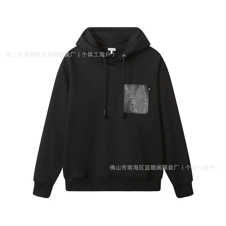 Pure cotton long-sleeved sweatshirt, classic letter embroidery, casual loose and versatile hoodie image 13