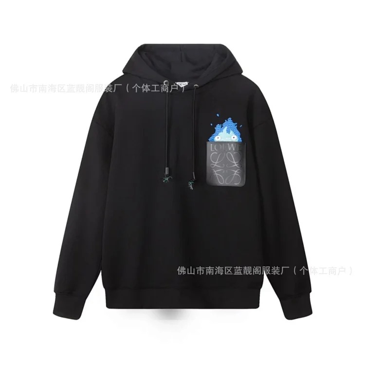 Pure cotton long-sleeved sweatshirt, classic letter embroidery, casual loose and versatile hoodie image 15