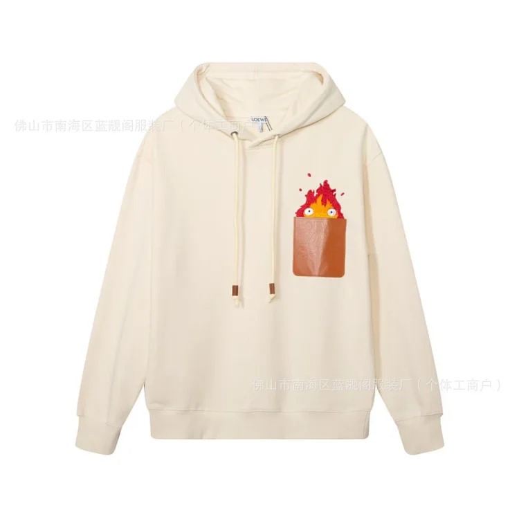 Pure cotton long-sleeved sweatshirt, classic letter embroidery, casual loose and versatile hoodie image 16