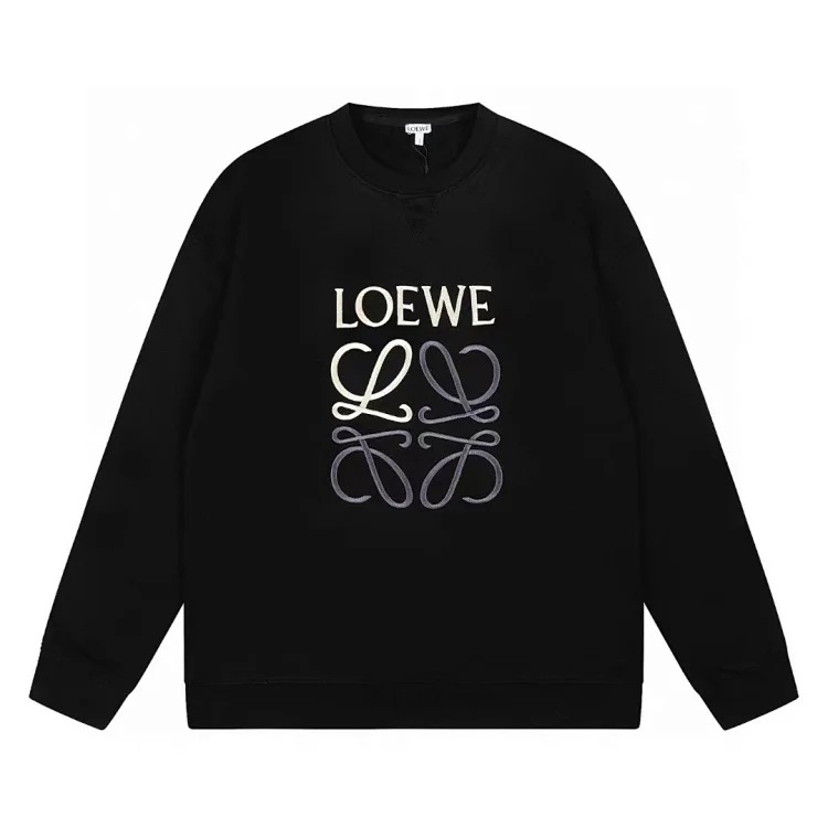 Pure cotton long-sleeved sweatshirt, classic letter embroidery, casual loose and versatile hoodie image 18