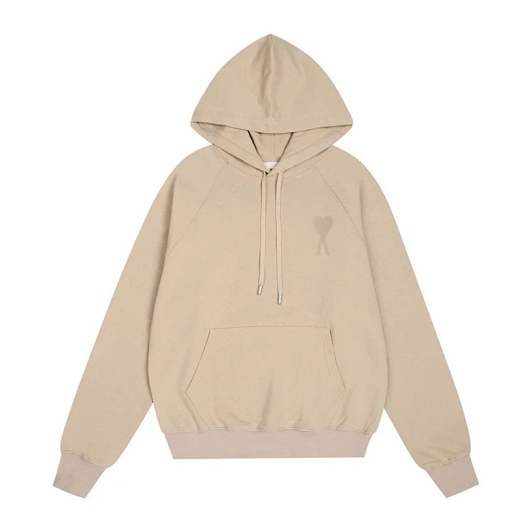 Sweatshirt autumn and winter new long-sleeved hooded unisex small love flat embroidered hoodie