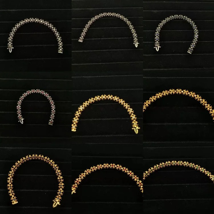 CH retro cross diamond bracelet for men and women, trendy couple style