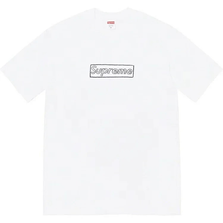 Pure cotton letter short-sleeved tee men's and women's classic printed T-shirts, loose and casual