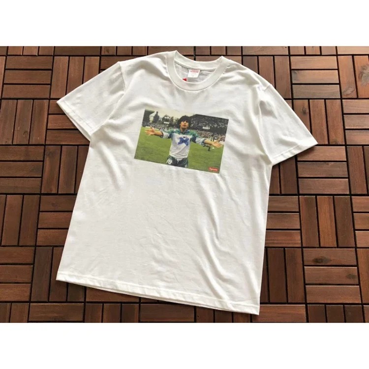 SUP letter print BOX high short-sleeved T-shirt for men and women