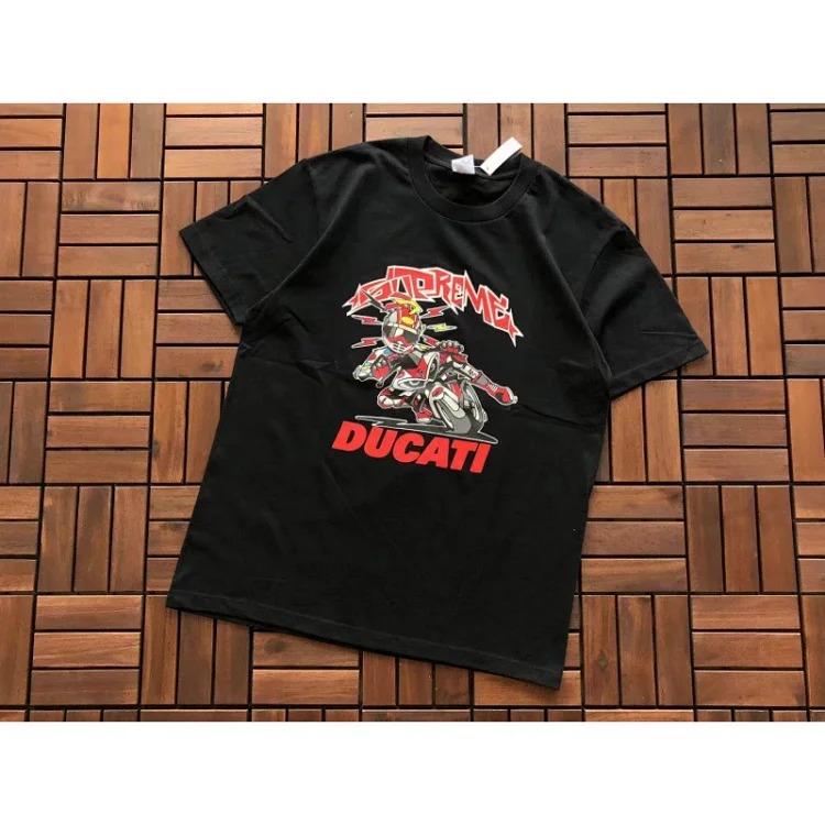 SUP letter print BOX high short-sleeved T-shirt for men and women