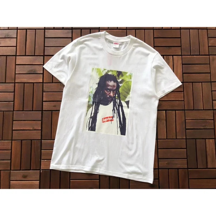 SUP letter print BOX high short-sleeved T-shirt for men and women