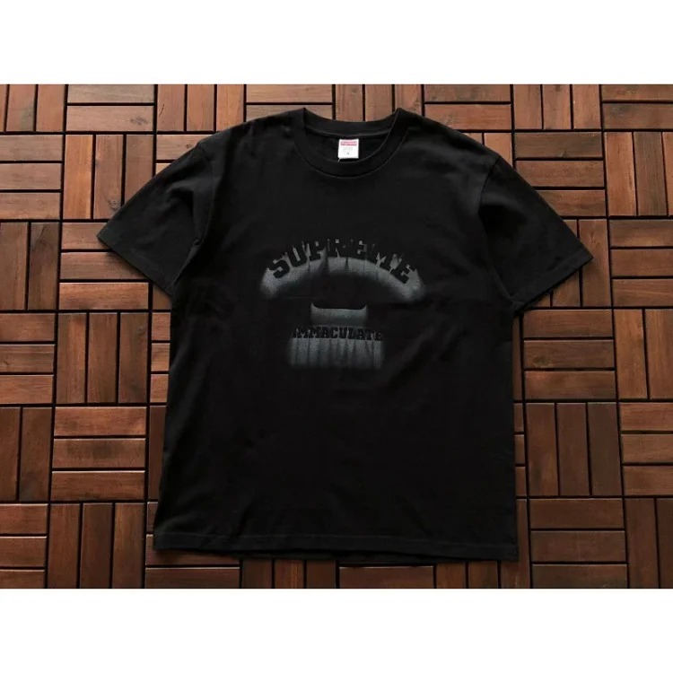 SUP letter print BOX high short-sleeved T-shirt for men and women