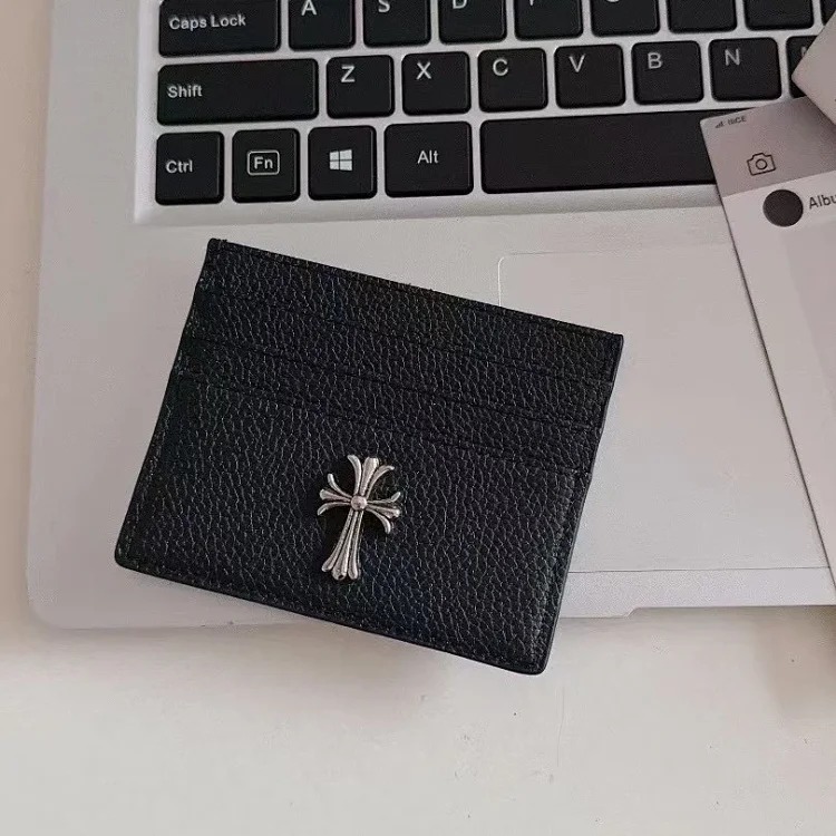 Card holder style Unisex leather case ID bag multi-position card holder