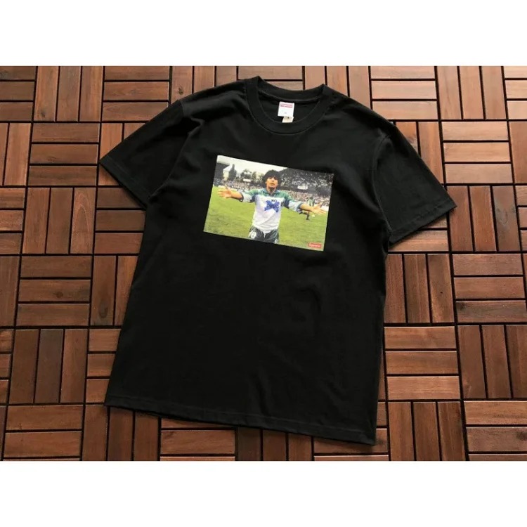 SUP letter print BOX high short-sleeved T-shirt for men and women